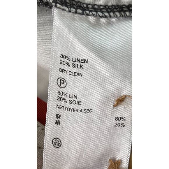 TOMMY BAHAMA Paradise Nation Checked Shorts Mens 38 Gray Black Linen Silk - Picture 7 of 8